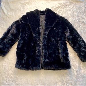 Zara Black faux coat